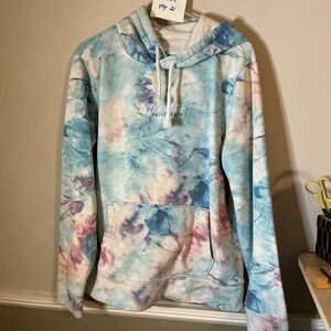 Hollister Pastel Tie Dye Hoodie Y2K Skater Cozy Sweatshirt
